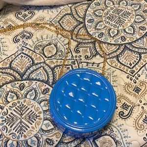 Cute round blue purse